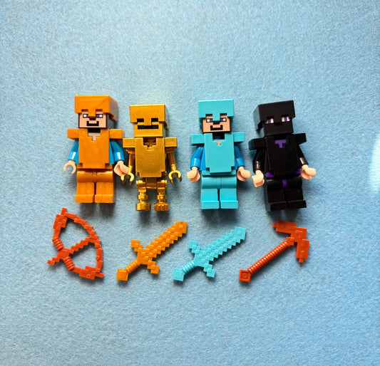 Mining craft people minifigures #4