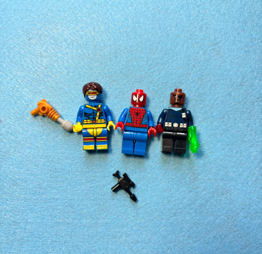 Superhero Minifigure set of 3
